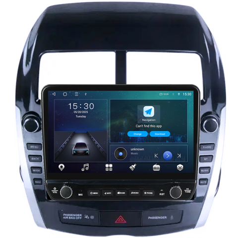 Navigatie dedicata Mitsubishi ASX 2010-2019 Tesla cu butoane rotative model 2024, 4GB RAM 64GB ROM, Procesor Quadcore, Android 14, Display QLED 10", DSP, Carplay&Android Auto [5]