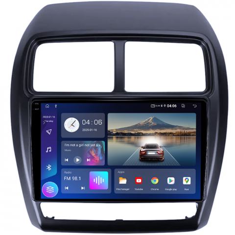 Navigatie dedicata Mitsubishi ASX 2016-2022, 4GB RAM 64GB ROM, Quad Core, Display 9" QLED 1K, Carplay, Android 14, Bluetooth, Magazin Play, Suport Camere AHD [1]