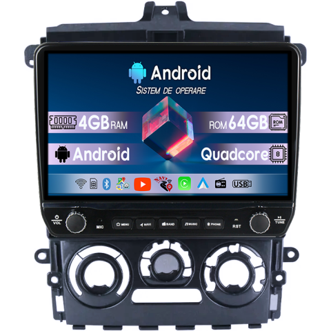 Colt Plus 2007-2012 - Navigatie dedicata Mitsubishi Colt Plus 2007-2012 Tesla cu butoane rotative model 2024, 4GB RAM 64GB ROM, Procesor Quadcore, Android 14, Display QLED 10", DSP, Carplay&Android Auto