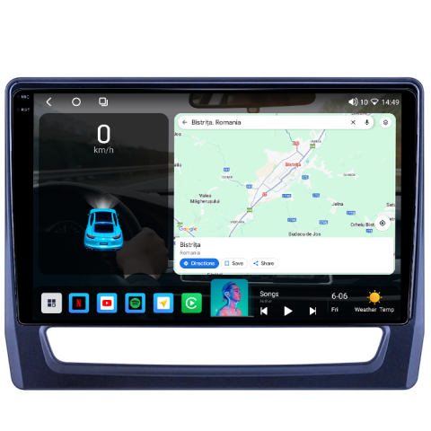 Navigatie dedicata Mitsubishi ASX 2019+, 4GB RAM 32GB ROM, Octacore, Android 14, Display QLED 1K 9", DSP, Carplay&Android Auto, SIM 4G, Bluetooth, Ventilator Activ [1]