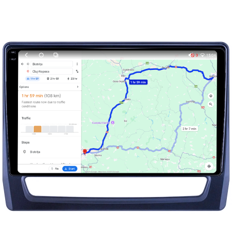 Navigatie dedicata Kia Rio 2011-2015, 8GB RAM 128GB ROM, Octacore, Platforma TS18, Android 14, Display QLED 9", Suporta camera 360", DSP, Carplay&Android Auto, SIM 4G, Ventilator Activ [2]