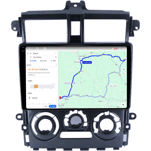 Navigatie dedicata Mitsubishi Colt Plus 2007-2012, 4GB RAM 32GB ROM, Octacore, Android 14, Display QLED 1K 9", DSP, Carplay&Android Auto, SIM 4G, Bluetooth, Ventilator Activ [5]