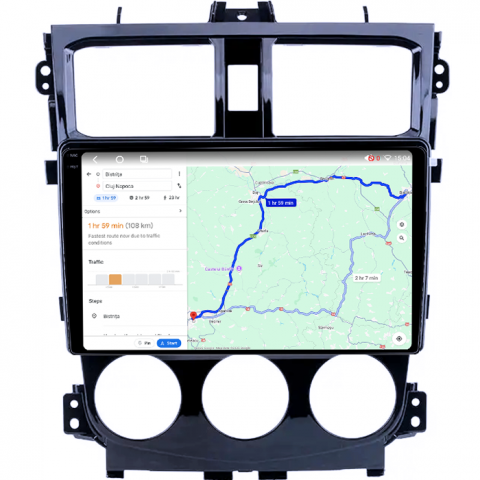 Navigatie dedicata Mitsubishi Colt Plus 2007-2012, 4GB RAM 64GB ROM, Octacore, Android 14, Display QLED 1K 9", Carplay&Android Auto, SIM 4G, Ventilator Activ [3]