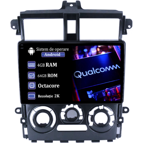 Colt Plus 2007-2012 - Navigatie dedicata Mitsubishi Colt Plus 2007-2012, 4GB RAM 64GB ROM, Procesor Qualcomm Octacore, Android 14, Rezolutie 2K, Display QLED 9", DSP, Carplay&Android Auto, SIM 4G