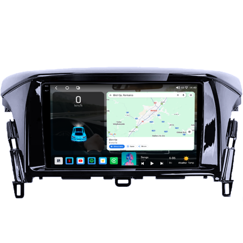 Navigatie dedicata Mitsubishi Eclipse 2017+, 4GB RAM 64GB ROM, Procesor Qualcomm Octacore, Android 14, Rezolutie 2K, Display QLED 9", DSP, Carplay&Android Auto, SIM 4G [1]
