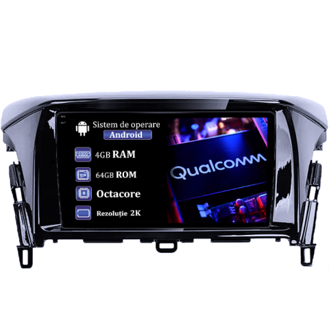 Eclipse - Navigatie dedicata Mitsubishi Eclipse 2017+, 4GB RAM 64GB ROM, Procesor Qualcomm Octacore, Android 14, Rezolutie 2K, Display QLED 9", DSP, Carplay&Android Auto, SIM 4G