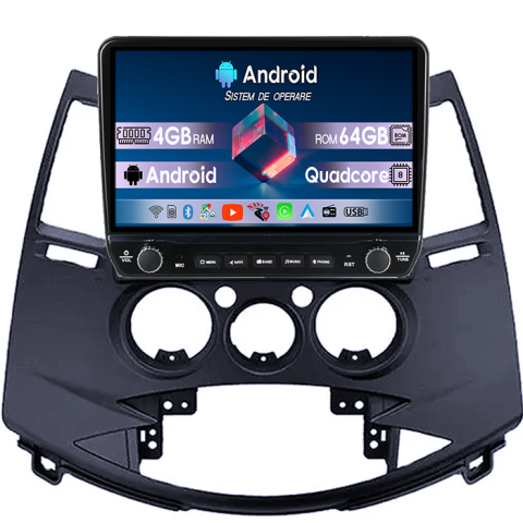 Mitsubishi - Navigatie dedicata Mitsubishi Grandis 2003-2011 Tesla cu butoane rotative model 2024, 4GB RAM 64GB ROM, Procesor Quadcore, Android 14, Display QLED 10", DSP, Carplay&Android Auto