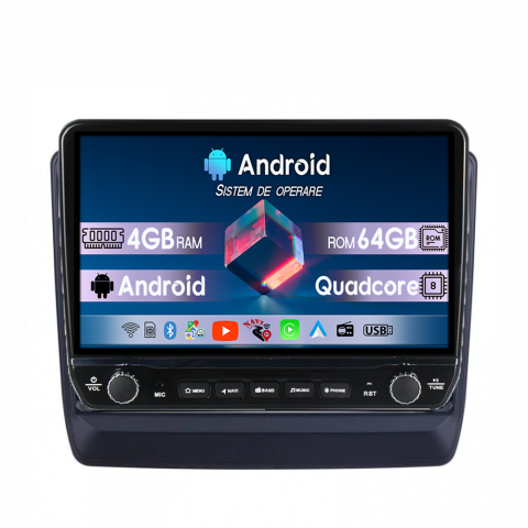 D-Max 2020 - Navigatie dedicata Isuzu D-Max 2020 Tesla Cu Butoane Rotative Model 2024, 4GB RAM 64GB ROM, Procesor Quadcore, Android 14, Display QLED 10", DSP, Carplay&AndroidAuto