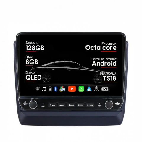 Navigatii Dedicate - Navigatie dedicata Isuzu D-Max 2020 Tesla Cu Butoane Rotative Model 2024, ANDROID 13, 10 inch , 8+128GB, Internet, Aplicatii, Waze, GPS