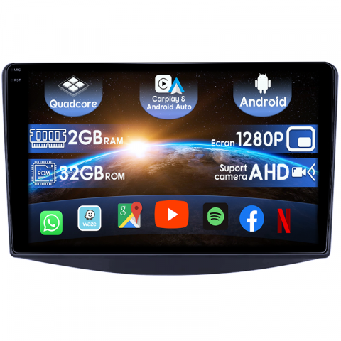 Grandis 2003-2011 - (Resigilata) Navigatie dedicata Mitsubishi Grandis 2003-2011, 2GB RAM 32GB ROM, Quad Core, Display 9" IPS Full HD, Carplay, Android 13, Bluetooth, Magazin Play, Suport camere AHD