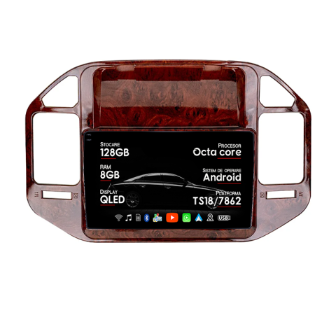 Navigatii Dedicate - Navigatie dedicata Mitsubishi Pajero V73 V2, 8GB RAM 128GB ROM, Octacore, Platforma TS18, Android 14, Display QLED 9", Suporta camera 360", DSP, Carplay&AndroidAuto