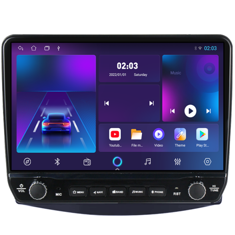 Navigatie dedicata Mitsubishi Grandis 2003-2011 Tesla cu butoane rotative model 2024, 4GB RAM 64GB ROM, Procesor Quadcore, Android 14, Display QLED 10", DSP, Carplay&Android Auto [4]