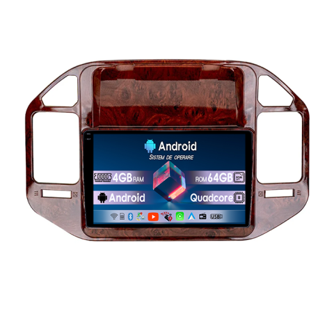 Navigatii Dedicate - Navigatie dedicata Mitsubishi Pajero V73 V2, 4GB RAM 64GB ROM, Quadcore, Android 14, Display QLED  9", DSP, Carplay&Android Auto, Suport camere AHD