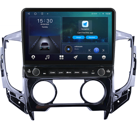 Navigatie dedicata Mitsubishi L200 2015-2019 Tesla cu butoane rotative model 2024, 4GB RAM 64GB ROM, Procesor Quadcore, Android 14, Display QLED 10", DSP, Carplay&Android Auto [5]