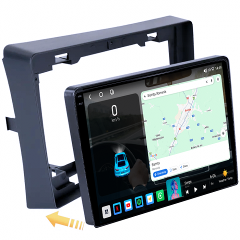 Navigatie dedicata Mitsubishi L200 2018-2020, 4GB RAM 64GB ROM, Octacore, Android 14, Display QLED 1K 9", Carplay&Android Auto, SIM 4G, Ventilator Activ [1]