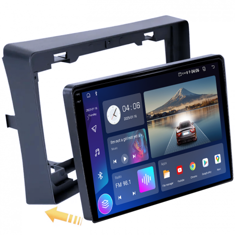 Navigatie dedicata Mitsubishi L200 2018-2020, 4GB RAM 64GB ROM, Quad Core, Display 9" QLED 1K, Carplay, Android 14, Bluetooth, Magazin Play, Suport Camere AHD [3]