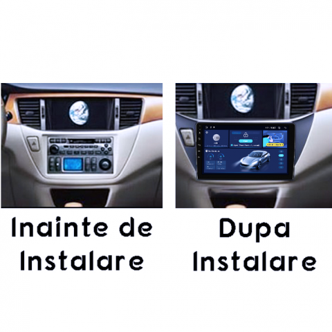 Navigatie dedicata Mitsubishi Lancer 2001-2007, 4GB RAM 64GB ROM, Octacore, Android 14, Display QLED 1K 9", Carplay&Android Auto, SIM 4G, Ventilator Activ [4]