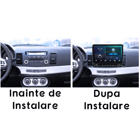 Navigatie dedicata Mitsubishi Lancer 2007-2012 Tesla cu butoane rotative model 2024, 4GB RAM 64GB ROM, Procesor Quadcore, Android 14, Display QLED 10", DSP, Carplay&Android Auto [6]
