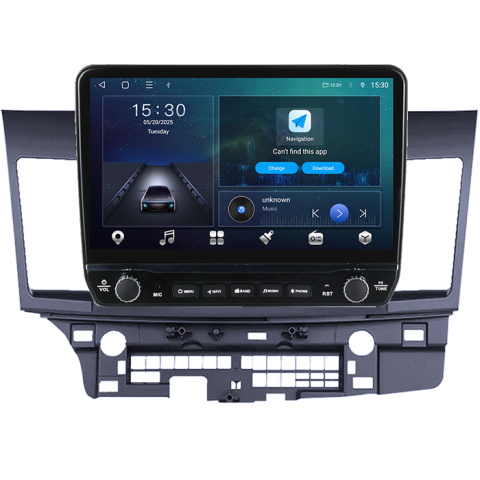 Navigatie dedicata Mitsubishi Lancer 2007-2012 Tesla cu butoane rotative model 2024, 4GB RAM 64GB ROM, Procesor Quadcore, Android 14, Display QLED 10", DSP, Carplay&Android Auto [5]