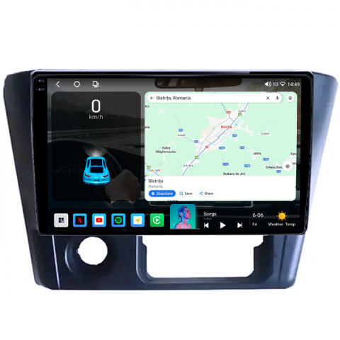 Navigatie dedicata Mitsubishi Lancer 2006, 4GB RAM 64GB ROM, Octacore, Android 14, Display QLED 1K 9", Carplay&Android Auto, SIM 4G, Ventilator Activ [1]