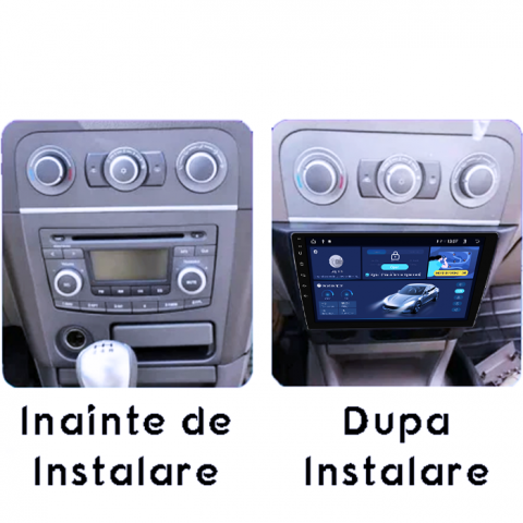 Navigatie dedicata Mitsubishi Lancer 2006, 4GB RAM 64GB ROM, Octacore, Android 14, Display QLED 1K 9", Carplay&Android Auto, SIM 4G, Ventilator Activ [4]