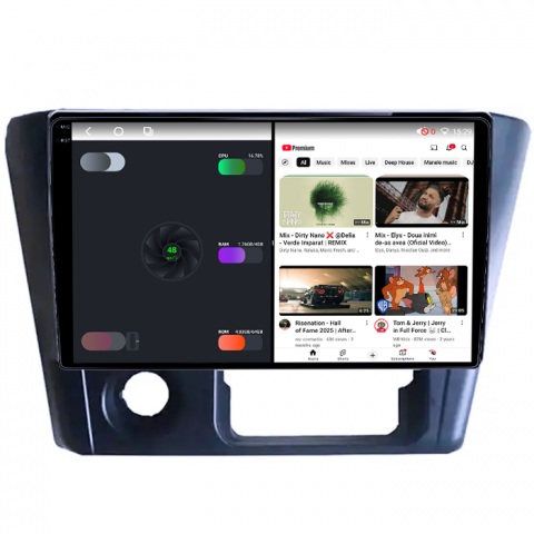 Navigatie dedicata Mitsubishi Lancer 2006, 4GB RAM 64GB ROM, Octacore, Android 14, Display QLED 1K 9", Carplay&Android Auto, SIM 4G, Ventilator Activ [2]