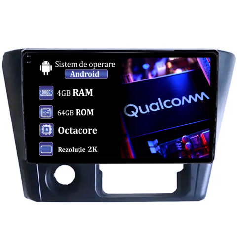 Lancer 2001-2007 - Navigatie dedicata Mitsubishi Lancer 2006, 4GB RAM 64GB ROM, Procesor Qualcomm Octacore, Android 14, Rezolutie 2K, Display QLED 9", DSP, Carplay&Android Auto, SIM 4G