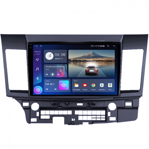 Navigatie dedicata Mitsubishi Lancer 2007-2012, 4GB RAM 64GB ROM, Quad Core, Display 10.1" QLED 1K, Carplay, Android 14, Bluetooth, Magazin Play, Suport Camere AHD [1]
