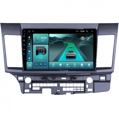 Mitsubishi - Navigatie dedicata Mitsubishi Lancer 2007-2012, 8GB RAM 128GB ROM, Octacore, Platforma TS18, Android 13, Display QLED 10”, Suporta camera 360º, DSP, Carplay&Android Auto, SIM 4G, Ventilator Activ