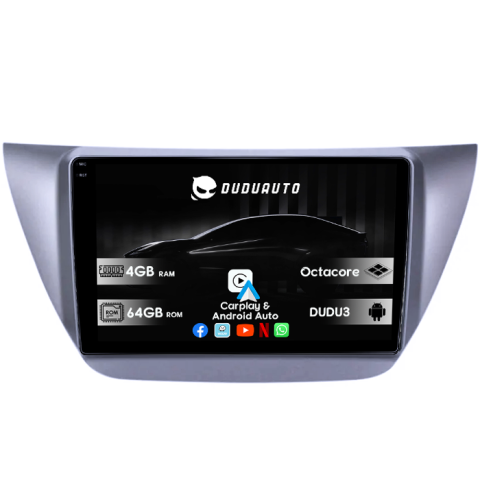 Navigatii Dedicate - Navigatie dedicata Mitsubishi Lancer IX 2006-2010, DUDU3, 4GB RAM 64GB ROM, Octacore, Platforma 8581, Android, Display QLED 10", DSP, Carplay&AndroidAuto
