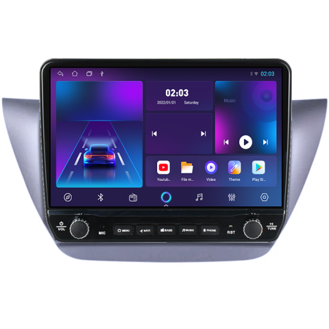 Navigatie dedicata Mitsubishi Lancer IX 2006-2010 Tesla cu butoane rotative model 2024, 4GB RAM 64GB ROM, Procesor Quadcore, Android 14, Display QLED 10", DSP, Carplay&Android Auto [4]