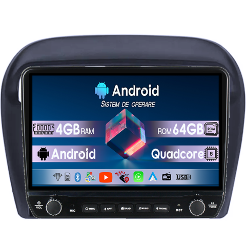 Navigatii Dedicate - Navigatie dedicata Mitsubishi Mirage Attrage 2012-2018 Tesla cu butoane rotative model 2024, 4GB RAM 64GB ROM, Procesor Quadcore, Android 14, Display QLED 10", DSP, Carplay&Android Auto