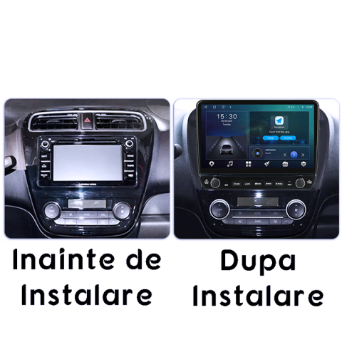 Navigatie dedicata Mitsubishi Mirage Attrage 2012-2018 Tesla cu butoane rotative model 2024, 4GB RAM 64GB ROM, Procesor Quadcore, Android 14, Display QLED 10", DSP, Carplay&Android Auto [6]
