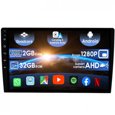Murano 2002-2006 - (Resigilata) Navigatie dedicata Nissan Murano 2002-2006, 2GB RAM 32GB ROM, Quad Core, Display 9" IPS Full HD, Carplay&Android Auto, Android 14, Suport camere AHD