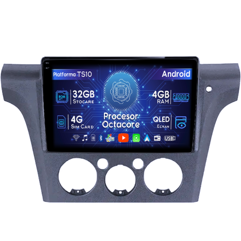 Mitsubishi - Navigatie dedicata Mitsubishi Outlander 2001-2005, 4GB RAM 32GB ROM, Octacore, Android 14, Display QLED 1K 10", DSP, Carplay&Android Auto, SIM 4G, Bluetooth, Ventilator Activ