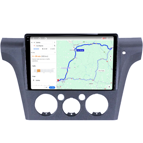 Navigatie dedicata Mitsubishi Outlander 2001-2005, 4GB RAM 32GB ROM, Octacore, Android 14, Display QLED 1K 10", DSP, Carplay&Android Auto, SIM 4G, Bluetooth, Ventilator Activ [4]