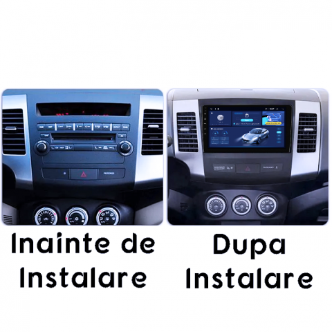Navigatie dedicata Mitsubishi Outlander 2005-2011, 4GB RAM 64GB ROM, Octacore, Android 14, Display QLED 1K 9", Carplay&Android Auto, SIM 4G, Ventilator Activ [4]