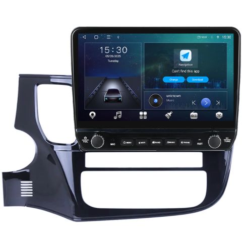 Navigatie dedicata Mitsubishi Outlander 2012-2018 Tesla cu butoane rotative model 2024, 4GB RAM 64GB ROM, Procesor Quadcore, Android 14, Display QLED 10", DSP, Carplay&Android Auto [5]