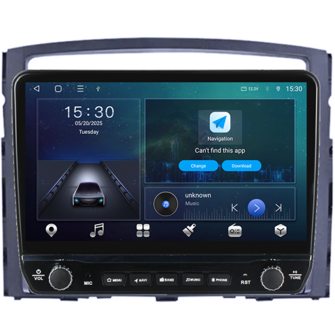 Navigatie dedicata Mitsubishi Pajero 2006-2014 Tesla cu butoane rotative model 2024, 4GB RAM 64GB ROM, Procesor Quadcore, Android 14, Display QLED 10", DSP, Carplay&Android Auto [5]