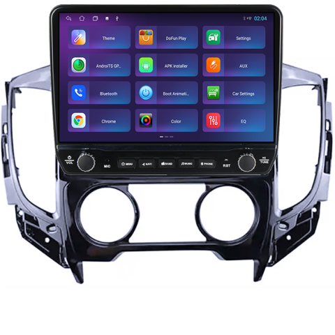 Navigatie dedicata Mitsubishi Triton 2015 Tesla cu butoane rotative model 2024, 4GB RAM 64GB ROM, Procesor Quadcore, Android 14, Display QLED 10", DSP, Carplay&Android Auto [3]