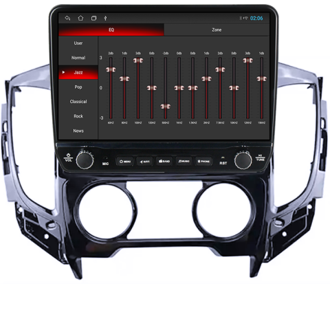 Navigatie dedicata Mitsubishi Triton 2015 Tesla cu butoane rotative model 2024, 4GB RAM 64GB ROM, Procesor Quadcore, Android 14, Display QLED 10", DSP, Carplay&Android Auto [1]