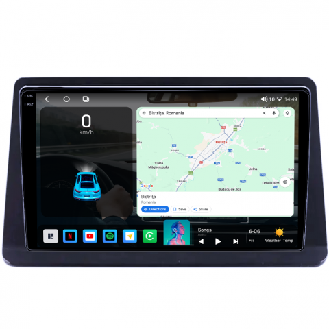 Navigatie dedicata Mitsubishi Pajero Montero V31 1991-2001, 4GB RAM 64GB ROM, Octacore, Android 14, Display QLED 1K 9", Carplay&Android Auto, SIM 4G, Ventilator Activ [1]