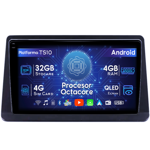 Pajero Montero V31 Cheetah - Navigatie dedicata Mitsubishi Pajero Montero V31 Cheetah,4GB RAM 32GB ROM, Octacore, Android 14, Display QLED 1K 9", DSP, Carplay&Android Auto, SIM 4G, Bluetooth, Ventilator Activ