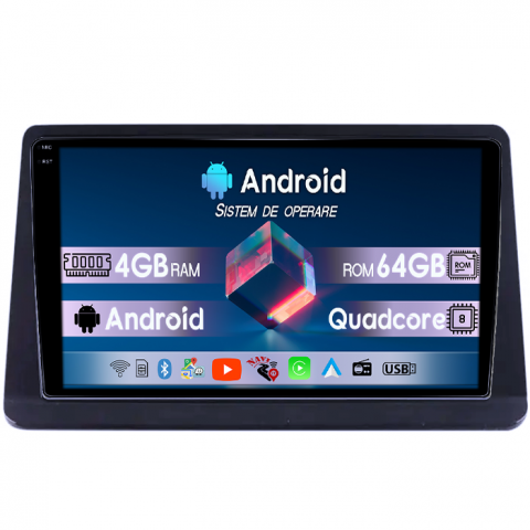 Pajero Montero V31 Cheetah - Navigatie dedicata Mitsubishi Pajero Montero V31 Cheetah, 4GB RAM 64GB ROM, Quad Core, Display 9" QLED 1K, Carplay, Android 14, Bluetooth, Magazin Play, Suport Camere AHD