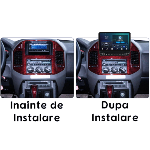 Navigatie dedicata Mitsubishi Pajero V73 Tesla cu butoane rotative model 2024, 4GB RAM 64GB ROM, Procesor Quadcore, Android 14, Display QLED 10", DSP, Carplay&Android Auto [6]
