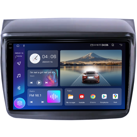 Navigatie dedicata Mitsubishi Pajero Sport 2014,  4GB RAM 64GB ROM, Procesor Qualcomm Octacore, Android 14, Rezolutie 2K, Display QLED 9", DSP, Carplay&Android Auto, SIM 4G [3]