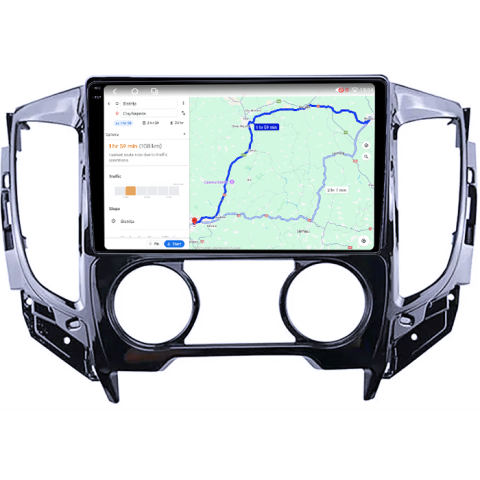 Navigatie dedicata Mitsubishi Pajero Sport, 4GB RAM 64GB ROM, Procesor Qualcomm Octacore, Android 14, Rezolutie 2K, Display QLED 9", DSP, Carplay&Android Auto, SIM 4G [4]