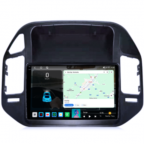 Navigatie dedicata Mitsubishi Pajero V73, 4GB RAM 64GB ROM, Procesor Qualcomm Octacore, Android 14, Rezolutie 2K, Display QLED 9", DSP, Carplay&Android Auto, SIM 4G [1]