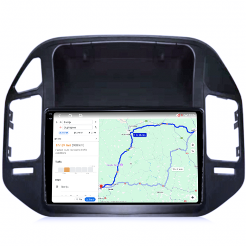 Navigatie dedicata Mitsubishi Pajero V73, 4GB RAM 64GB ROM, Procesor Qualcomm Octacore, Android 14, Rezolutie 2K, Display QLED 9", DSP, Carplay&Android Auto, SIM 4G [5]