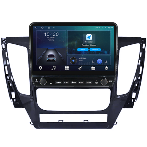 Navigatie dedicata Mitsubishi Pajero 2016-2018 Tesla cu butoane rotative model 2024, 4GB RAM 64GB ROM, Procesor Quadcore, Android 14, Display QLED 10", DSP, Carplay&Android Auto [5]